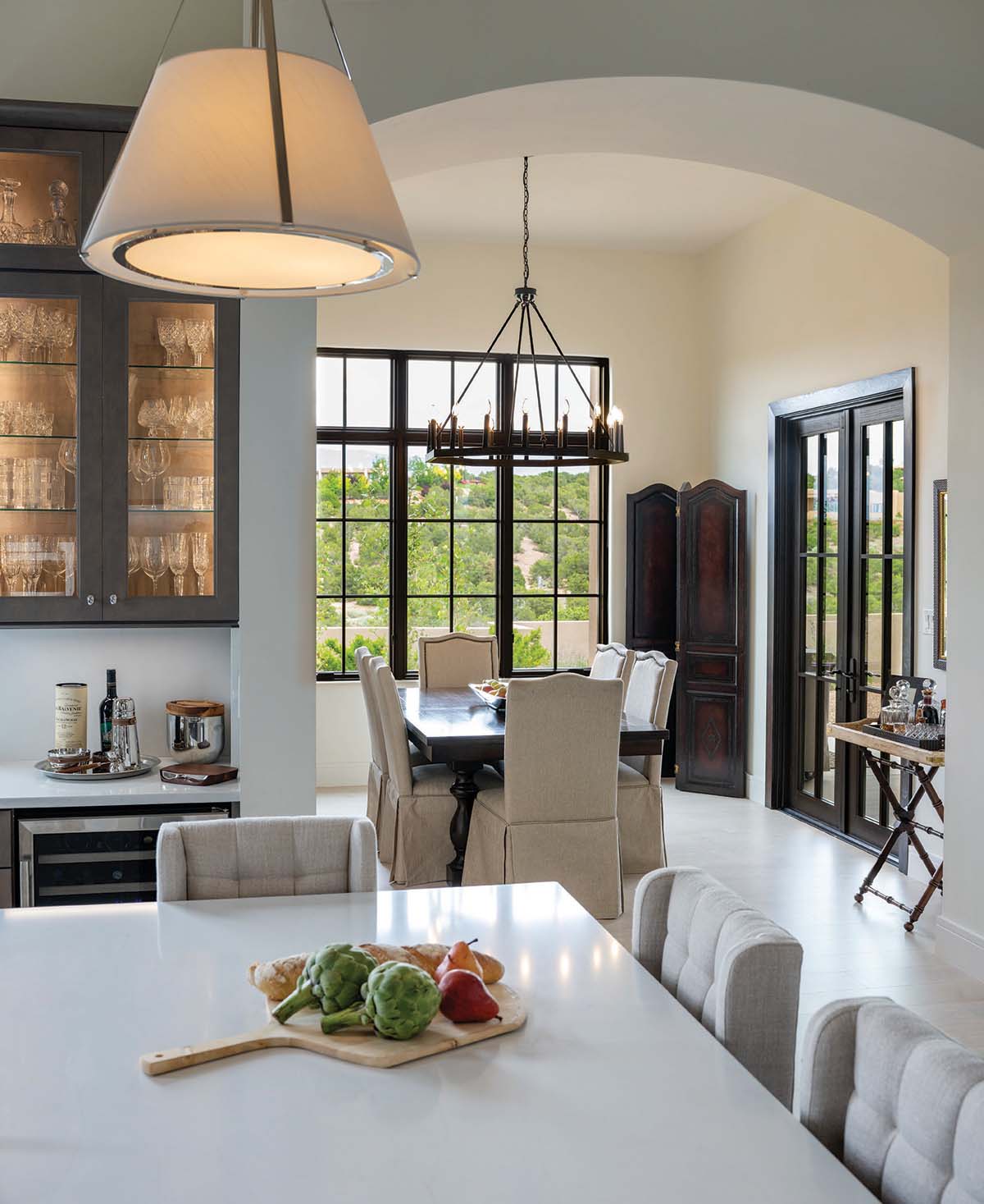 kitchen and dining area
