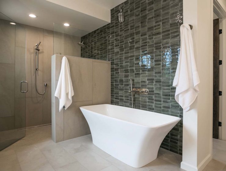 spacious and gracious bathroom