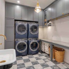 French country style laundry room