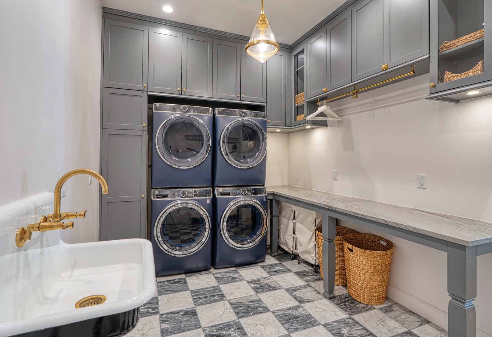French country style laundry room