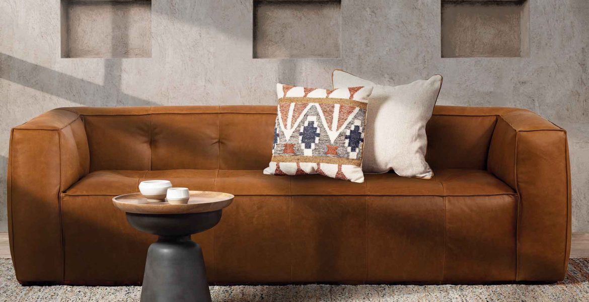 leather sofa