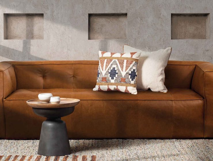 leather sofa