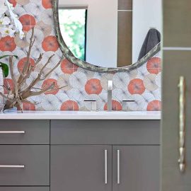 vanity with mirror