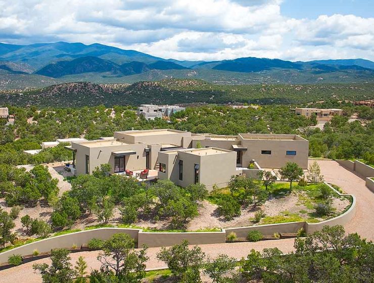 aerial view of home