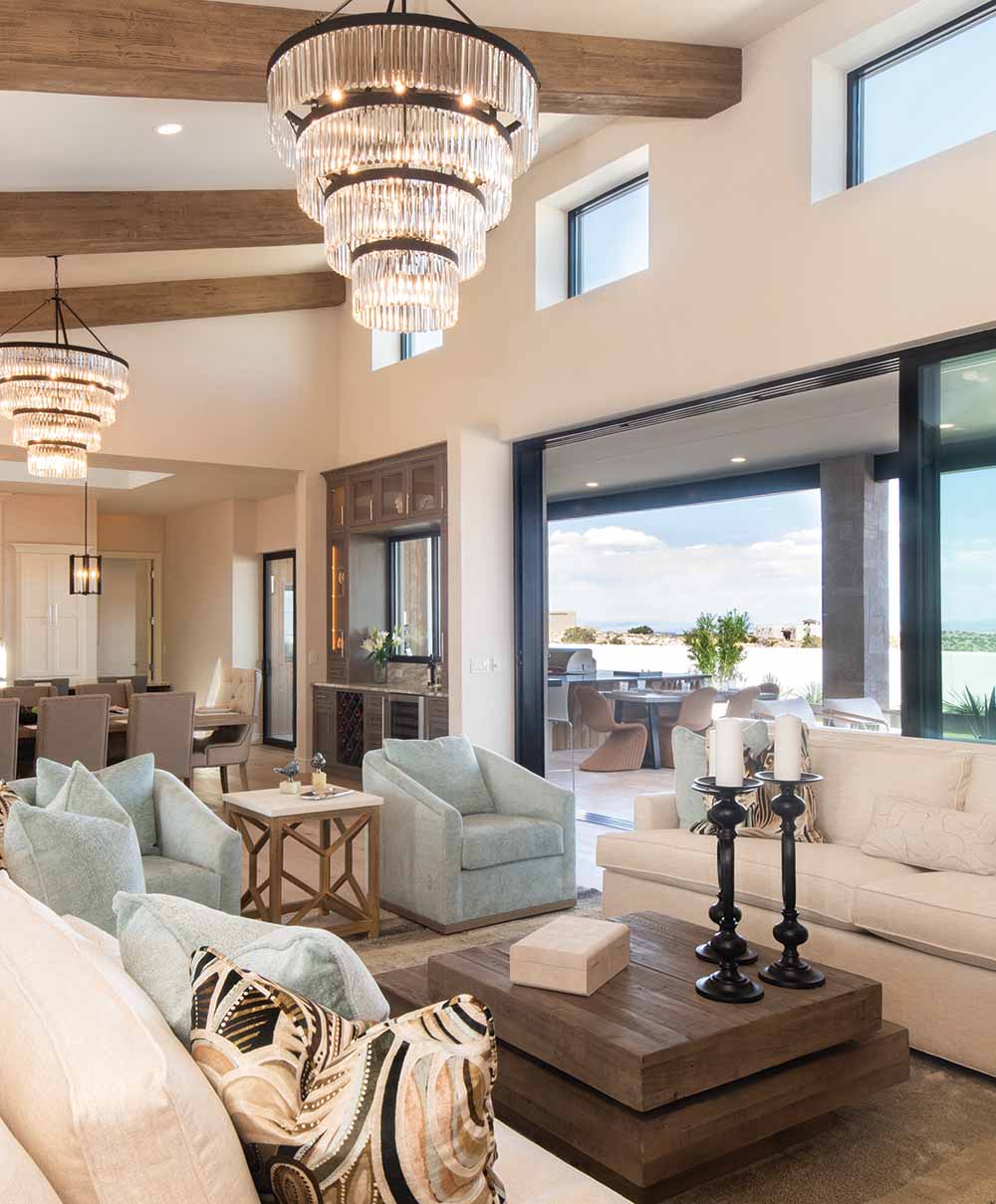 open concept living area