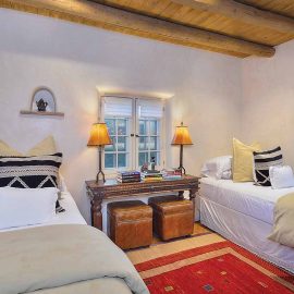 guestroom with vigas