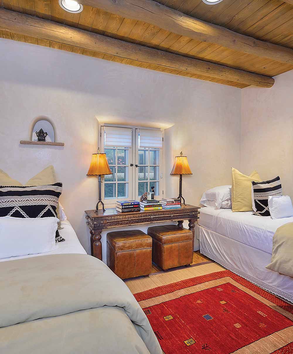 guestroom with vigas