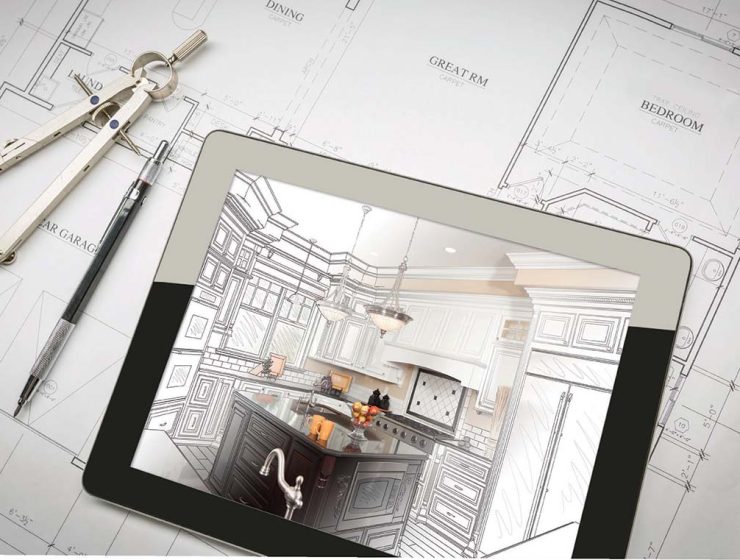 kitchen remodel rendering